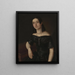 Ritratto di una giovane donna - Aleksander Stankiewicz — quadro incorniciato alla parete