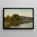 Paesaggio sul bordo dell'acqua - Aleksander Swieszewski — quadro incorniciato alla parete