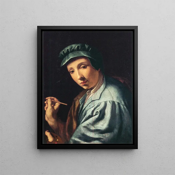 Autoritratto - Alessandro Allori — quadro incorniciato alla parete