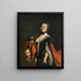 Ritratto di una dama - Alessandro Longhi — quadro incorniciato alla parete
