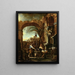 Il Cristo e la Samaritana - Alessandro Magnasco — quadro incorniciato alla parete