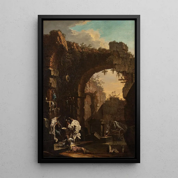 Riproduzione del dipinto Concerto tra le rovine - Alessandro Magnasco