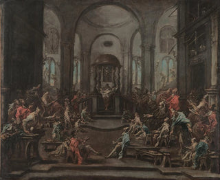 Interno di una sinagoga - Alessandro Magnasco — vista dell’opera