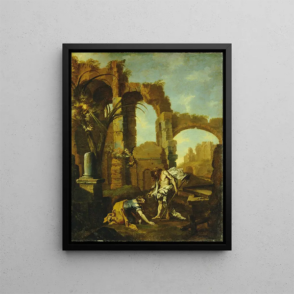 Noli Me Tangere - Alessandro Magnasco — quadro incorniciato alla parete