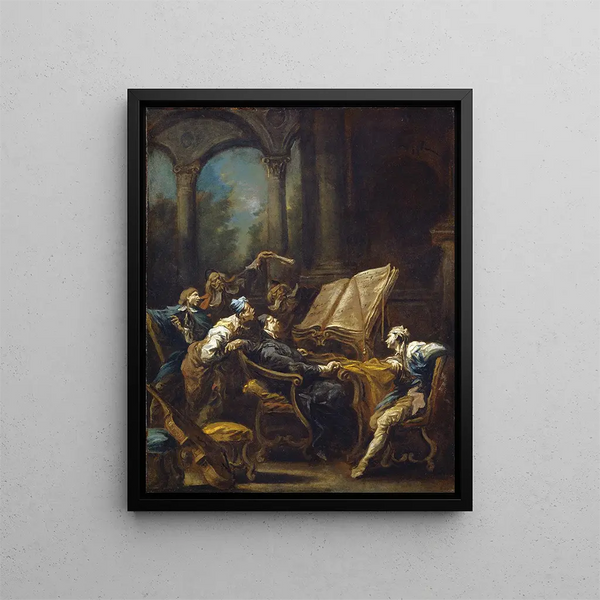 I Coristi - Alessandro Magnasco — quadro incorniciato alla parete