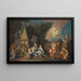 La partenza di Enea da Cartagine - Alessandro Marchesini — quadro incorniciato alla parete
