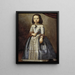 Ritratto di Laura Chigi - Alessandro Mattia — quadro incorniciato alla parete