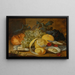 Natura Morta con Limoni, Ostriche e Ciliegie - Alexander Coosemans — quadro incorniciato alla parete