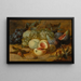 Nature morte con pesche e fichi - Alexander Coosemans — quadro incorniciato alla parete