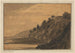 Scène côtière avec falaise boisée - Alexander Cozens — vista dell’opera