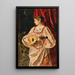 Un giocatore di liuto - Alexander Demetrius Goltz — quadro incorniciato alla parete