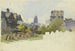 Vista sul cimitero ebraico di via Battonn a Francoforte sul Meno verso Saint-Barthélemy - Alexander Gwinner — vista dell’opera