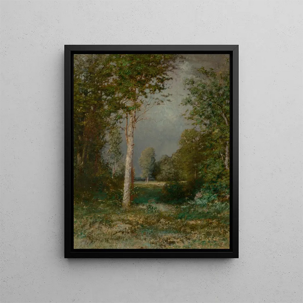 Una radura nel bosco - Alexander Helwig Wyant — quadro incorniciato alla parete