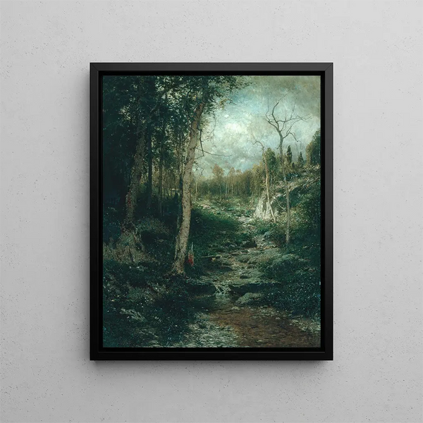 Una vecchia radura - Alexander Helwig Wyant — quadro incorniciato alla parete