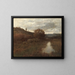 Paesaggio autunnale e stagno - Alexander Helwig Wyant — quadro incorniciato alla parete