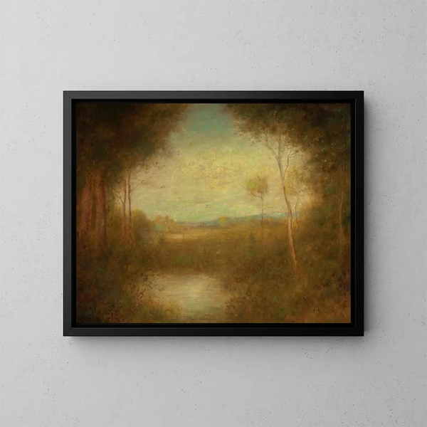 Vista dai boschi - Alexander Helwig Wyant — quadro incorniciato alla parete