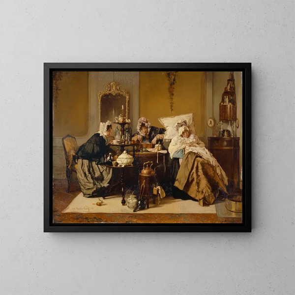 La Femme malade - Alexander Hugo Bakker Korff — quadro incorniciato alla parete