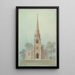 Chiesa dei Santi Apostoli, New York - Alexander Jackson Davis — quadro incorniciato alla parete