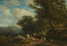 Paesaggio con un contadino e il suo gregge - Alexander Joseph Daiwaille — vista dell’opera