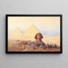 Il Sphinx davanti alle piramidi di Giza - Alexander Kircher — quadro incorniciato alla parete