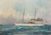 Le yacht à vapeur Suzum sous le pavillon de l'Imperial and Royal Yacht Squadron - Alexander Kircher — vista dell’opera
