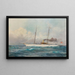 Le yacht à vapeur Suzum sous le pavillon de l'Imperial and Royal Yacht Squadron - Alexander Kircher — quadro incorniciato alla parete