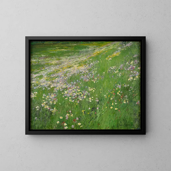 Prairie de fleurs près de Weling - Alexander Koester — quadro incorniciato alla parete