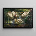 Anatre sul stagno forestale - Alexander Koester — quadro incorniciato alla parete