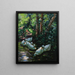 Sei anatre nell'acqua - Alexander Koester — quadro incorniciato alla parete