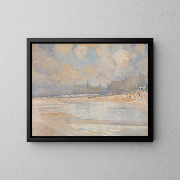 La spiaggia di Ostenda - Alexander Marcette — quadro incorniciato alla parete