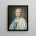 Ritratto di Charlotte Boutin Vicomtesse de Montboissier - Alexander Roslin — quadro incorniciato alla parete