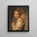 Ritratto della moglie dell'artista Marie Suzanne nata Giroust - Alexander Roslin — quadro incorniciato alla parete