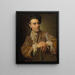 Il pittore francese Claude Joseph Vernet - Alexander Roslin — quadro incorniciato alla parete