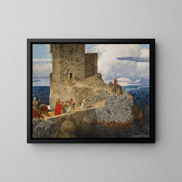 Tour de Maurenturm sulla costa spagnola - Alexander Rothaug — quadro incorniciato alla parete