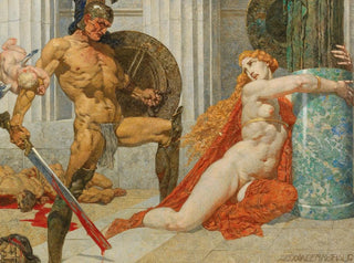 Ménélas retrouve Hélène - Alexander Rothaug — vista dell’opera