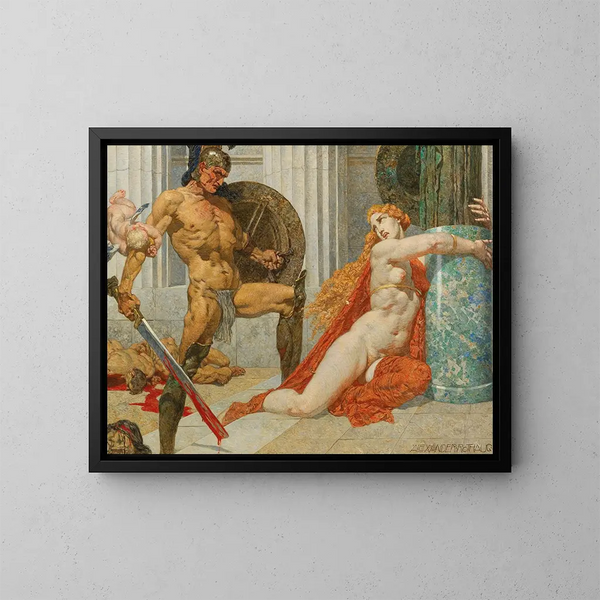Ménélas retrouve Hélène - Alexander Rothaug — quadro incorniciato alla parete