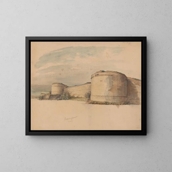Rondelli di Odio e di Rabbia e le Cinque Teste sulla Zwanengracht a Maastricht - Alexander Schaepkens — quadro incorniciato alla parete