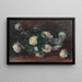 Nature morte con rose bianche - Alexander Theobald van Laer — quadro incorniciato alla parete
