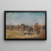 Campo di cavalieri nordafricani - Alexander von Bensa — quadro incorniciato alla parete