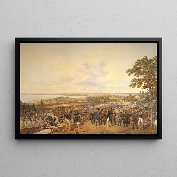 Alexander Wetterling - King Carl XIV Johan of Sweden Visiting the Canal Locks at Berg in 1819.webp