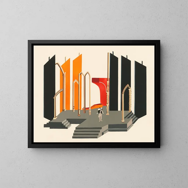 Maquettes de théâtre 2 - Alexandra Exter — quadro incorniciato alla parete
