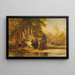 Figures orientali che si riposano - Alexandre-Gabriel Decamps — quadro incorniciato alla parete
