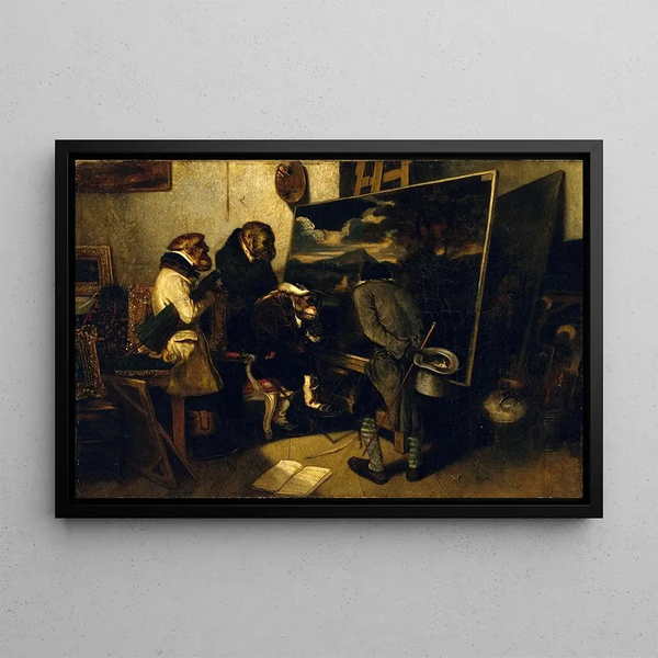 Gli Esperti - Alexandre-Gabriel Decamps — quadro incorniciato alla parete