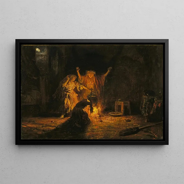 Le Streghe in Macbeth - Alexandre-Gabriel Decamps — quadro incorniciato alla parete