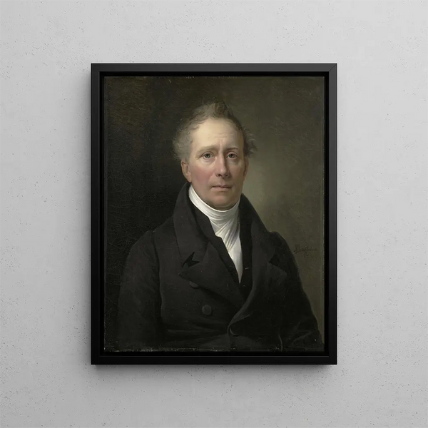 Daniel Francis Schas 1772-1848 Membro del Consiglio del Commercio e delle Colonie dal 1814 al 1820 - Alexandre-Jean Dubois-Drahonet — quadro incorniciato alla parete