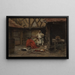 Scegliere la cena - Alexandre-Louis Leloir — quadro incorniciato alla parete