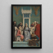 Saint Louis insegnato da sua madre - Alexandre Cabanel — quadro incorniciato alla parete