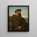 Un giovane monaco pensatore romano - Alexandre Cabanel — quadro incorniciato alla parete