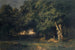 Paesaggio boscoso con caccia al cervo - Alexandre Calame — vista dell’opera