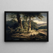 Paesaggio boscoso - Alexandre Calame — quadro incorniciato alla parete